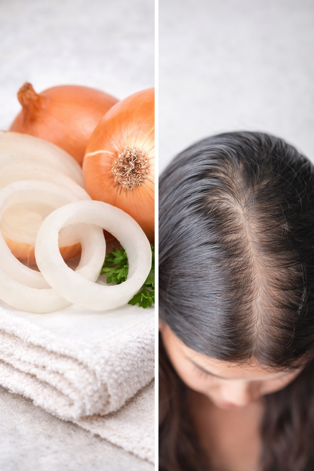 hành tây giúp giảm rụng tóc