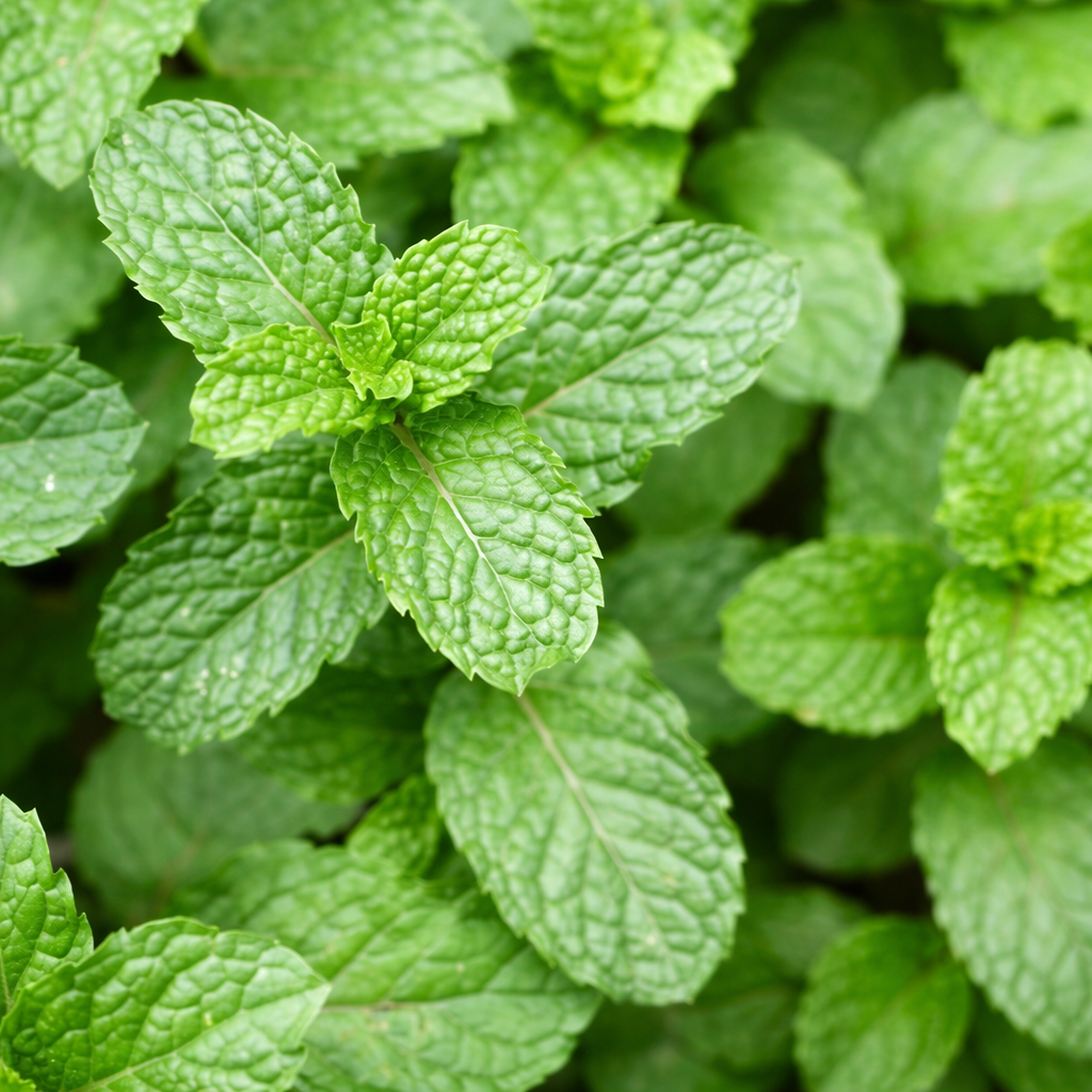 lá bạc hà giảm rụng tóc