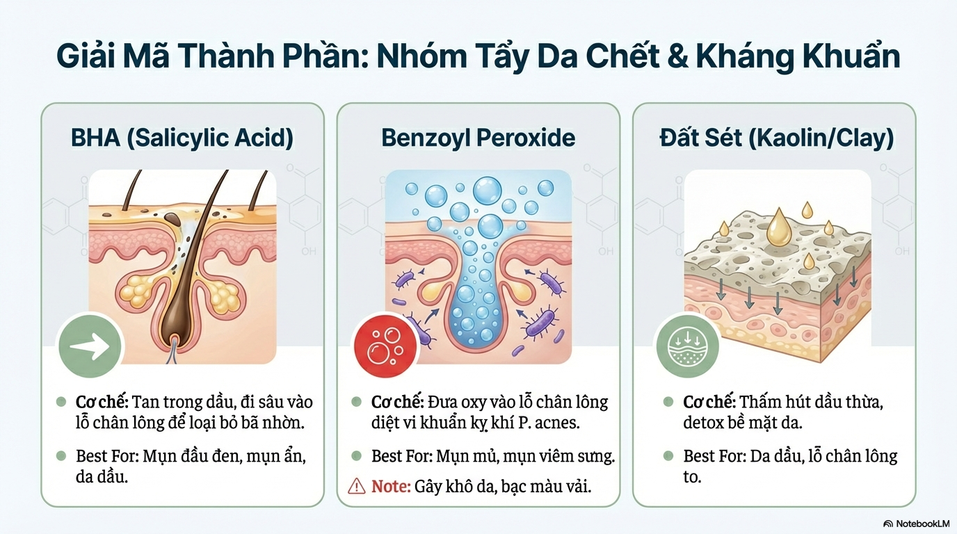 mụn trứng cá- các thuốc bôi tại chỗ