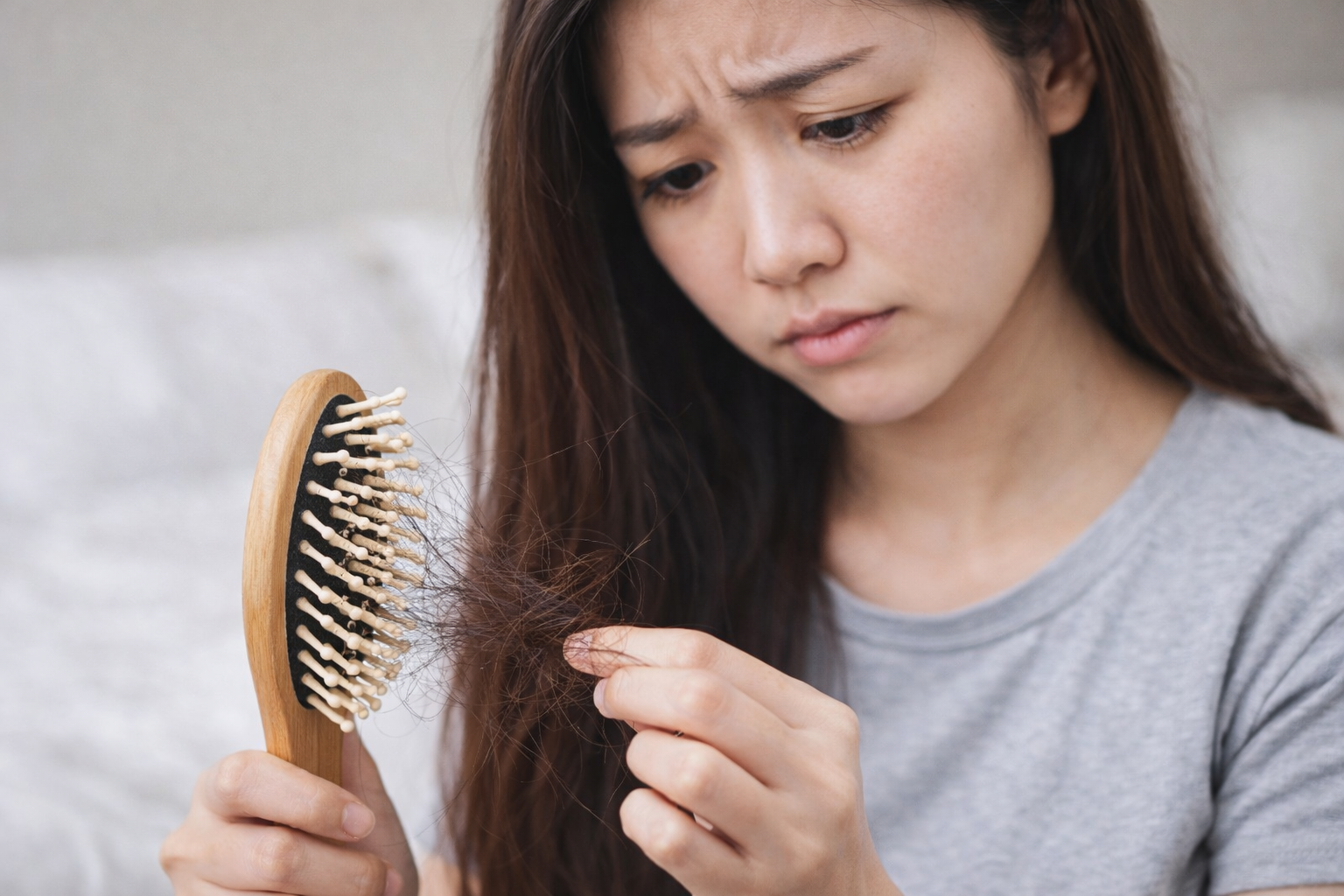 rụng tóc sau sinh